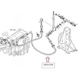 Cable de sélecteur de vitesses iveco